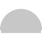 Ekena Millwork Half Round Sunburst Architectural Grade PVC Combination Pediment, 64"W x 38-3/4"H x 2-3/4"P PEDPC064X390HRO01 - alternate 5